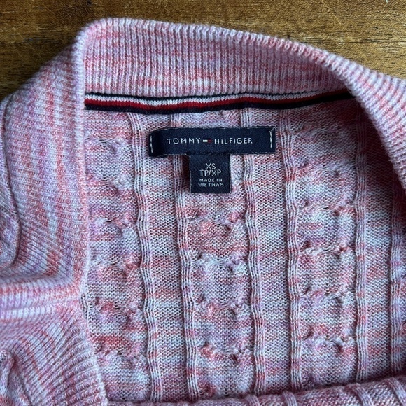 Tommy Hilfiger Flag Logo Boat Neck Knit Pull on Sweater Size XS - Picture 6 of 6